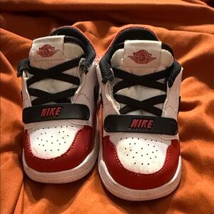 Nike Kids Black, Red, and White Sneakers